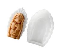 Oxxggkao Projects Silicone Depicting Praying Girl Design for Aromatherapys Simple Release Soap Crafting Gift Food Grade Silicone