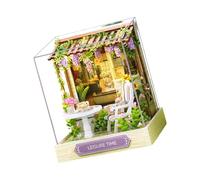 Oxxggkao Puzzle Building Set Miniature Street Scene Assembly Kits Educational Craft Project For Adult Kids Creative Activity Wood Model House Building Kits