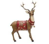 Oxxggkao Realistic Reindeer Figurines Christmas Decorations Deer Animal Model Xmases Holiday Winter Mantle Shelf Centerpieces Table Centerpieces