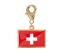 Oxxggkao Rectangular Flag Charm Stainless Steel Travel Keychain Pendant Ornament with Secure Lobster Clasp for Wrist Chain Daily Keychain