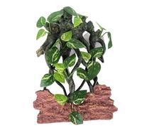 Oxxggkao Reptiles Decoration Terrarium Plant Corner Climbing Branch Suction Cup Aquariums Artificial Tree Plant For Snake Bearded Resin Tree Root Ornament Reptiles Environment