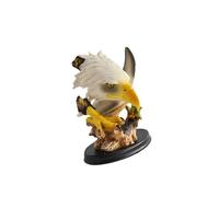 Oxxggkao Resins Bald Hawks Statues Animal Sculptures Magnificent Figurines Decors Yard Art Ornament for Home Garden Bald Outdoor Statues Yard