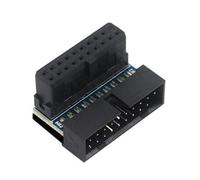 Oxxggkao Right Angled USB3.0 Connectors 90 Degree Bend Motherboards Header Extension Adapters Not Signals Loss