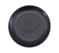 Oxxggkao Ritual Tray Altars Plate Stainless Steel Candlestick Round Plate Decorative Tea Light Stand Jewelry Enduring Round Home Decoration