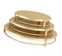 Oxxggkao Rustproof Elegant Dessert Serving Stands Decorative Cakes Platters Set 3 Layer for Wedding Party Table Decors Sturdy Metal Cakes Rack Baking Tool