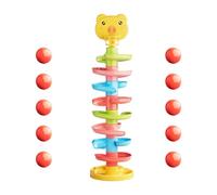 Oxxggkao Safe Educational Ball Track Toy for Babies Stimulating Curiosity and Hand Eye Coordination Through Play Colorful Educational Balls Track Toy for Babies Aid in Cause and Effect Understanding
