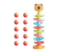 Oxxggkao Safe Educational Ball Track Toy for Babies Stimulating Curiosity and Hand Eye Coordination Through Play Colorful Educational Balls Track Toy for Babies Aid in Cause and Effect Understanding