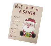 Oxxggkao Santa Wooden Puzzle Game Christmas Educational Toy for Kids Spatial Imagination Development Family Fun Wooden Blocks
