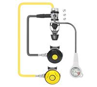 Oxxggkao Scubas Diving Breathing Regulator with Real Time Air Pressure Display 1st Stage Regulator for Most Beginner Professional Equipment