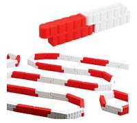 Oxxggkao Set of 100 Miniature Race Car Obstacle Guardrail Adjustable Track Accessories for Kids Indoor Outdoor Entertaining Track Accessories