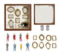 Oxxggkao Shadows Box Frame Set, Diys Minis Museums Silhouetted Personalize Photo Memory Display Case Valentine Day Gift Minis Museums Silhouetted