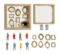 Oxxggkao Shadows Box Frame Set, Diys Minis Museums Silhouetted Personalize Photo Memory Display Case Valentine Day Gift Minis Museums Silhouetted