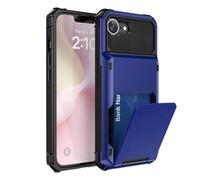 Oxxggkao Shock Absorption Phone Case Offering Concealed Card Storage And Slide Door Access Enhances Drop Protective For 16E Wallet Case