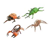 Oxxggkao Simulation Insecta Figures Set of 4 for Classroom Teaching and Home Entertainment PVC Figurine Children Education Toy Realistic Insecta Toy