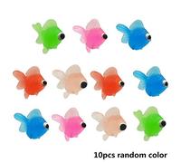 Oxxggkao Simulation Marine Animal Fish Figurine Soft Rubber Model Toy For Tank Decor 10 Led Lamp Sunset Projector Light Night Rainbow Projection Rainbow Lights Modern Easter Red