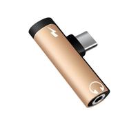 Oxxggkao Simultaneous Charging Sound Link Type to 3.5mm Processor Aluminum Case Stable Indication Transfer Dense Transportable for Robot Devices Aluminum Alloy USB Sound Charging Processor