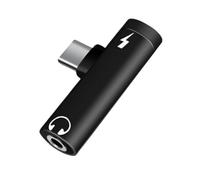 Oxxggkao Simultaneous Charging Sound Link Type to 3.5mm Processor Aluminum Case Stable Indication Transfer Dense Transportable for Robot Devices Aluminum Alloy USB Sound Charging Processor