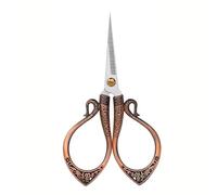 Oxxggkao Small Embroidery Scissors Metal Sewing Dressmaking Retro Fabric for Needlework Small Embroidery