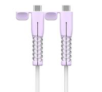 Oxxggkao Soft Silicone Cord Saver for Type C Devices AntiFray Protector Prevents Damage Cable Break