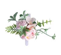 Oxxggkao Sophistication with Bridesmaid Sister Hand Flower Bracelets Adorned with Artificial Colorful Wedding Rose for Ceremony Hand Flowers Flowers Bouquets Blue Color