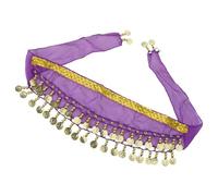 Oxxggkao Sparkling Adjustable Dog Belly Dance Skirt Corgy Belly Dancing Costume Hip Scarf with Shimmering Sequins for Stage Show Pet Waist Chain for