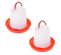 Oxxggkao Spill Proof Feed Set Poultry Trough Waterer for Small Scale Livestock Care Treat Feeding Tool Automatic Chicken Feeder