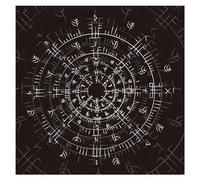 Oxxggkao Square Flannelette Tarot Cloth Board Game Pad Astrological Oracles Pad Table Cover Card Mat Divinations Tablecloth Tarot Deck Mat