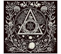 Oxxggkao Square Flannelette Tarot Cloth Board Game Pad Astrological Oracles Pad Table Cover Card Mat Divinations Tablecloth Telling Tablecloth