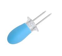 Oxxggkao Stainless Steel BBQ Skewers Corn Grilling Forks Corn Insertion Barbecue Twin Fork for Grilling and Baking Enduring Kitchen Tool