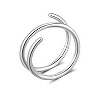 Oxxggkao Stainless Steel Double Nose Rings Single Pierced Left and Right Single Pierced Piercing Jewelry Piercing Jewelry