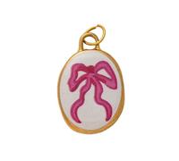 Oxxggkao Stainless Steel Oval Pendant with Handcrafted Painting Jewelry Making Component Elegant Accessories Modern Traditional Pendant Design