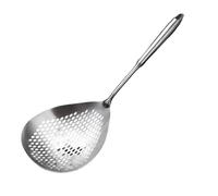 Oxxggkao Stainless Steel Strainer Ladle For Vegetable Broth Ergonomic Handle Skimmer Household Slotted Spoon Large Colander