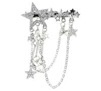 Oxxggkao Star Hair Clip Charm No Slip Metal Sparkly Accessory Kid for Party Gift Hair Pins Cute for Kids Women