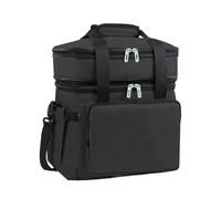 Oxxggkao Strong Insulated Coolers Bag With Shoulder Strap Nylon Lunch Box Oversized Thermal Food Carriers For Men Women Use Stylish City Thermal Food Carriers With Dry Wet Separation