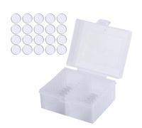 Oxxggkao Sturdy Collectible Coin Storage Case for Long Time Protective and Environmental Responsibility Portable Round Coin Holder with Protective Cover