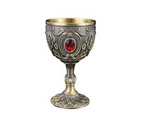 Oxxggkao Stylish 100ml Antique Themed Wine Cup Sturdy Alloy Metal Drinking Goblet Drinking Accessory for Pubs and Event Elegant Retro Wine Glass