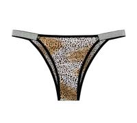 Oxxggkao Stylish Animal Print Nylon Underpants for Women Seamlessly Edges Soft Fabric G String Thong Women ' s Briefs Daily Wear Panty Breathable Nylon Panties