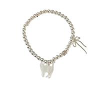Oxxggkao Sweet Bowknot Adjustable Fashion Wrist Jewelry Elegant Cats Pendant For Woman Girl Beaded