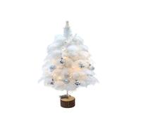 Oxxggkao Tabletop Feather Christmas Tree With Lights Easy Assembly For Desktop Decorations Create Festive Atmospheres Tabletop Christmas Tree