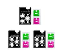 Oxxggkao Temper Glass Lens Guard Precisions Engineered Cut Fingerprint Resistant Coating for Phone 16 Series Camera Temper Glass Camera Not Reflective Surfaces