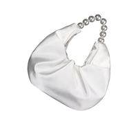 Oxxggkao Thin Sateen Stone Embellished Crossbody Bag Multiple Transporting Approaches Exemplary For Work Travel Holiday Thin Fog Molded Shoulder Bag