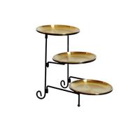 Oxxggkao Three Layer Serving Tray for Snacks and Appetizers Elegant 3 Tiers Cake Stand for Home Gatherings and Festival Event Cupcake Display Stand