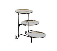 Oxxggkao Three Layer Serving Tray for Snacks and Appetizers Elegant 3 Tiers Cake Stand for Home Gatherings and Festival Event Cupcake Display Stand