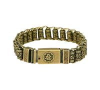 Oxxggkao Tibetan Prayer Brass with Ancient Scripture Engravings for Spiritual Protections and Fashion Accessory Brass Buddhist