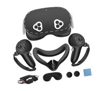 Oxxggkao Top Virtual Reality Accessories Combo with Anti Scratch Lens Cover and Handle Grips for Better Accuracy Controller Grips