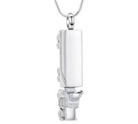 Oxxggkao Train Rustless Steel Keepsakes Pendants for Pet and Loved Holding Ashes Safely Comfortable Remembrances Steel Train Pendants