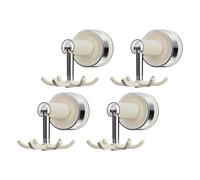 Oxxggkao Turning Multipurpose Suction Holders 6 Bendable Extensions Wall Mount Device for Narrow Areas Kitchen Bath Dorm Use Modern Cream Wall Hook Home Decors