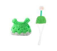 Oxxggkao Two Piece Pet Costume Weave Dress with Coordinating Hat Soft Launderable Outfit for Birthday Festivities Weave Sixteen Fifty Small Animals