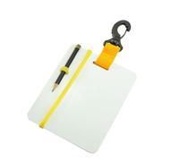 Oxxggkao Underwater Writing Plate Board Diving Wordpad with Pencil and Quickly Release Buckles Wordpad Easy to Use Writing Board Diver Communication Gear