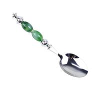 Oxxggkao Unique Imitation Jades Handle Eating Utensils Stainless Steel Cutlery Kitchen Tableware for Parties and Cafes Elegant Coffeeshop Utensils